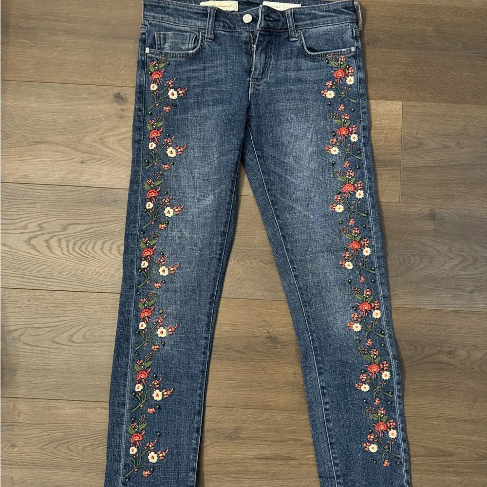 Embroidered Blue Jeans - Picture 2 of 5